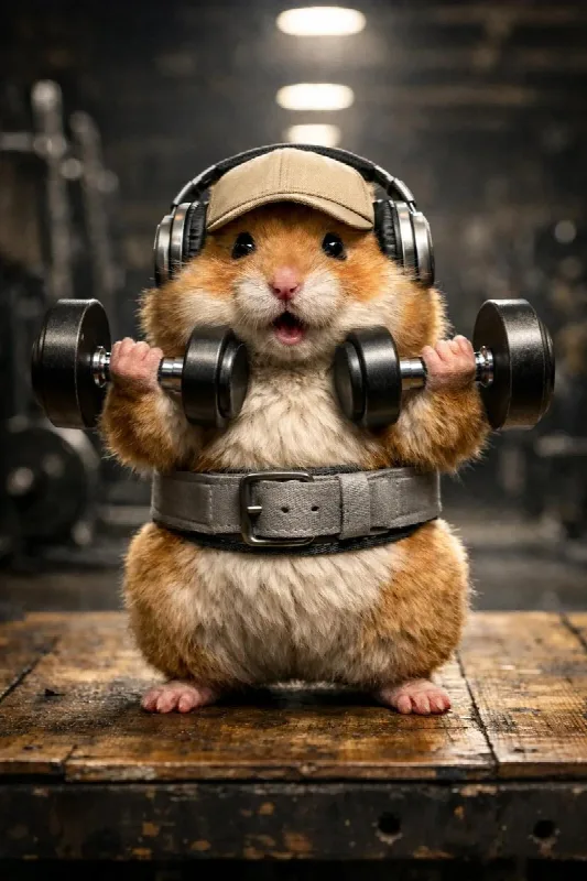 Hamster at the Gym