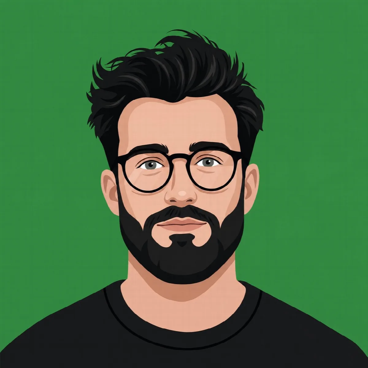 Flat Vector Profile Avatar