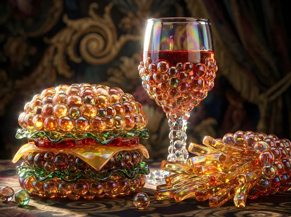 Bubbly Burger Still Life