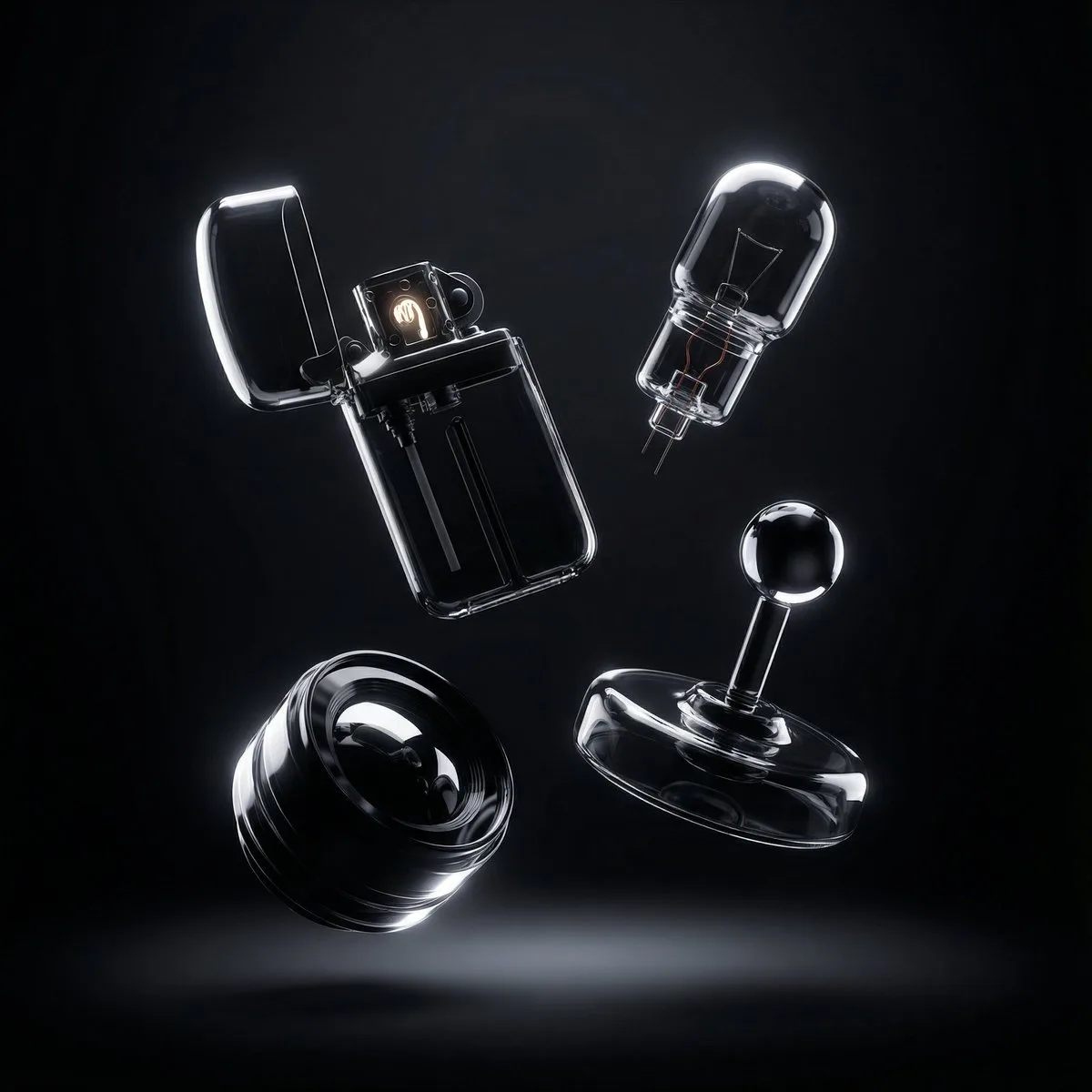Transparent Black Objects