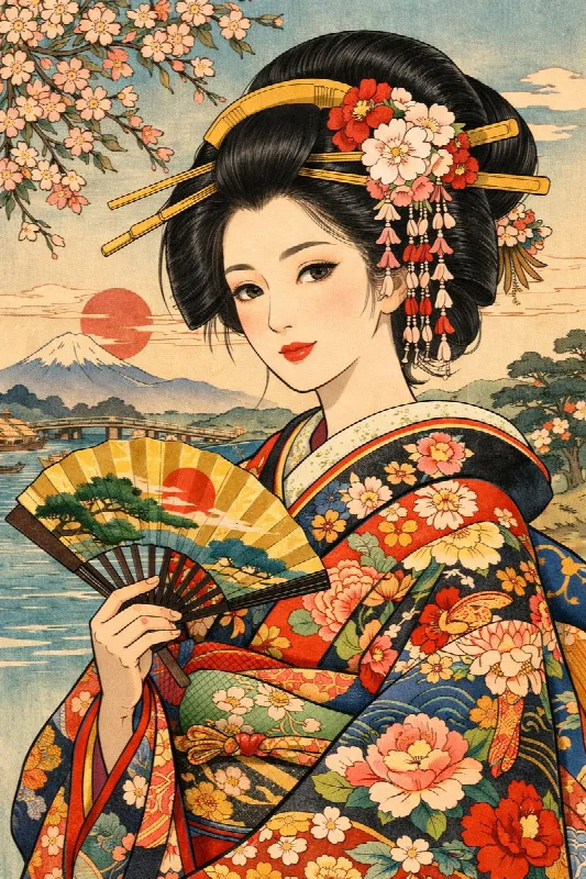 Modern Ukiyo-e Beauty