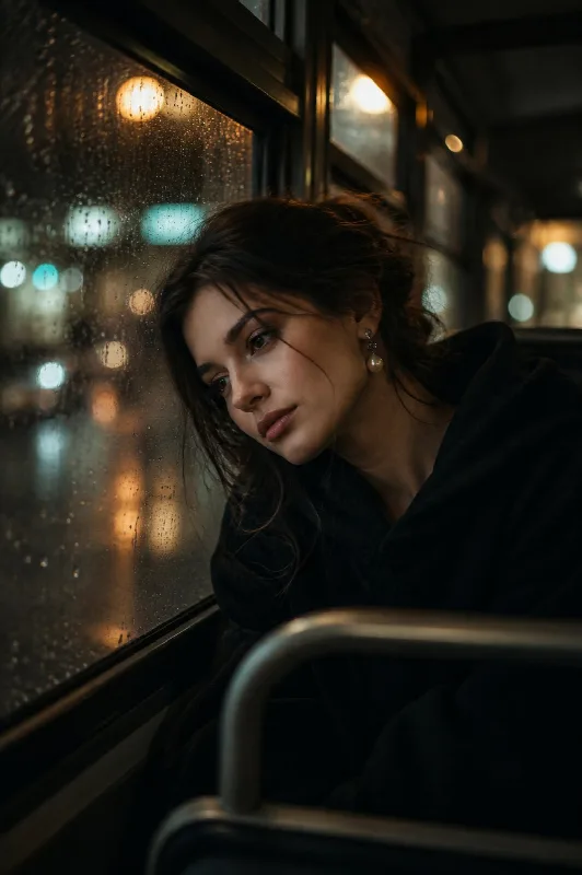 Rainy Night Bus