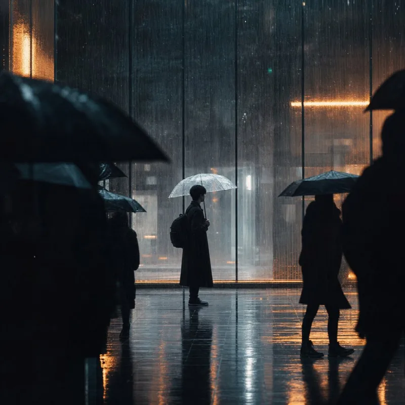Rainy City Street