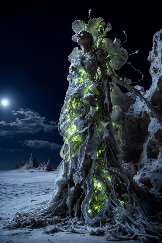 Bioluminescent Couture Gown