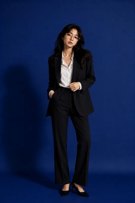 Business Suit on Blue