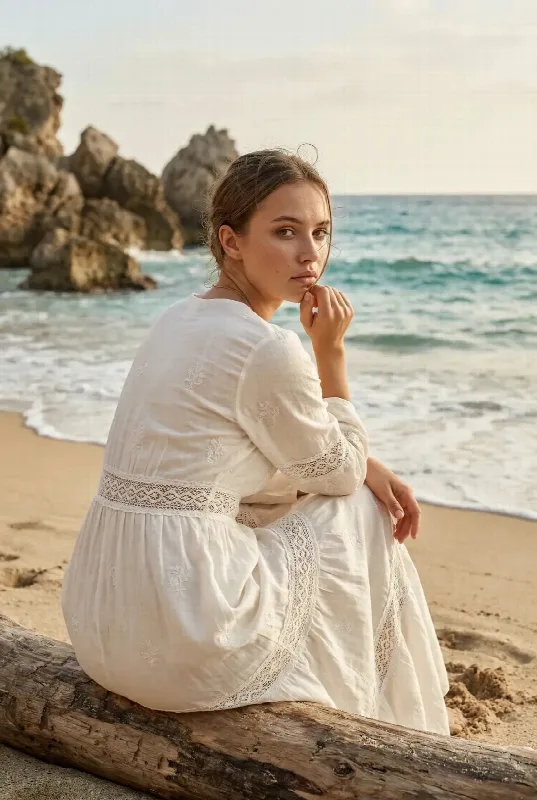 Golden Hour Beach Portrait