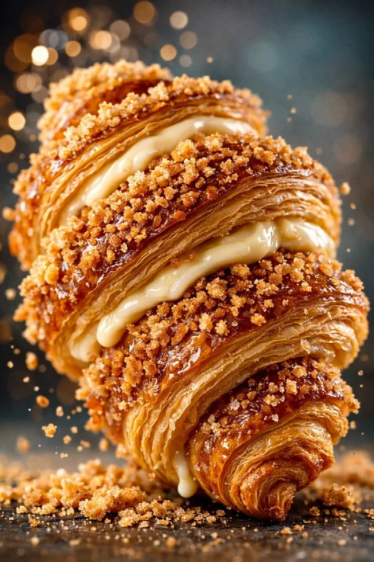 Creamy Twisted Croissant