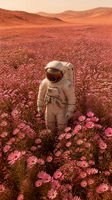 Cosmos Flowers on Mars