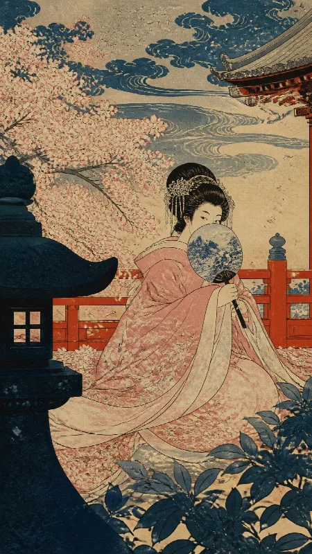 Spring Garden Woodblock