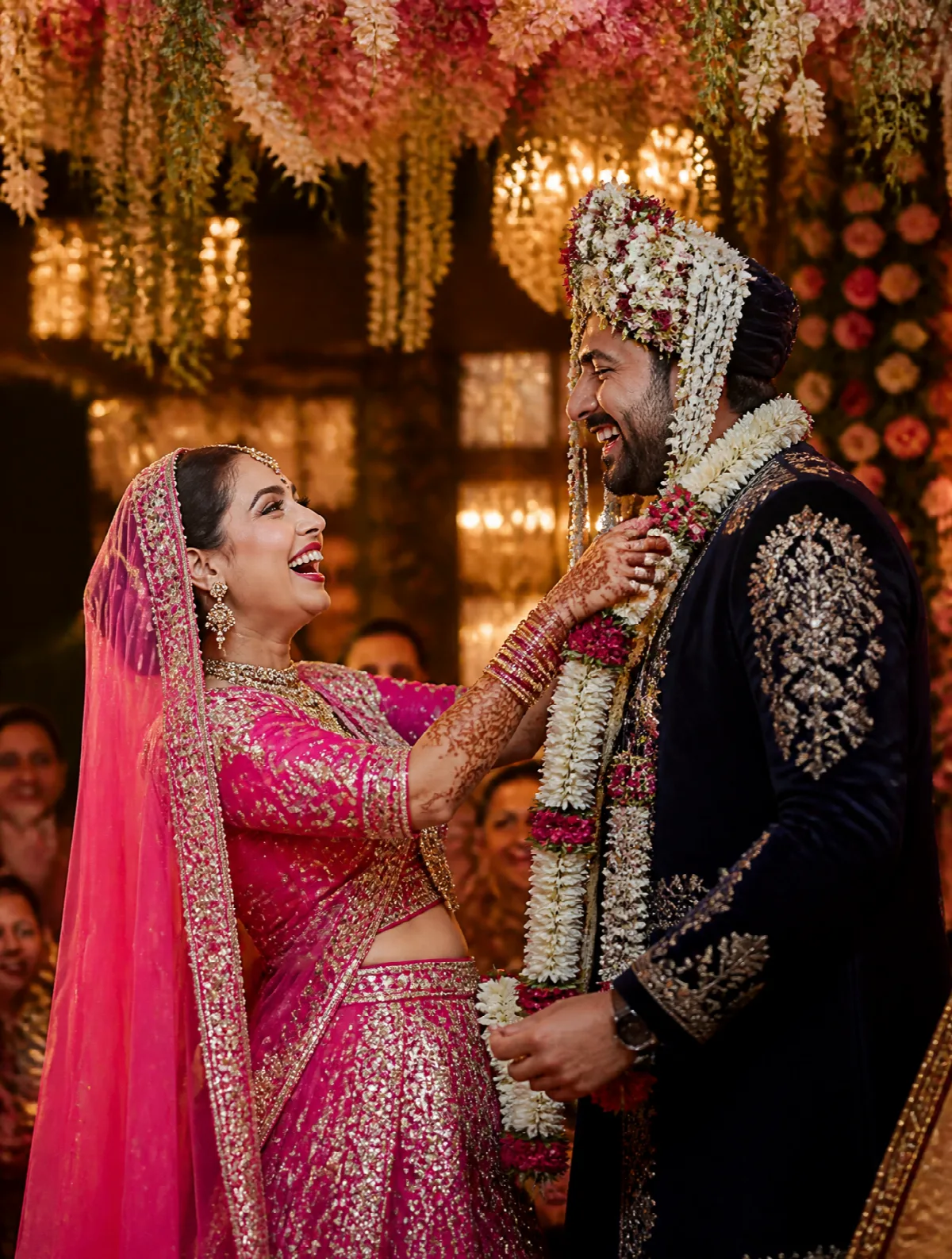 Wedding Garlands and Laughter