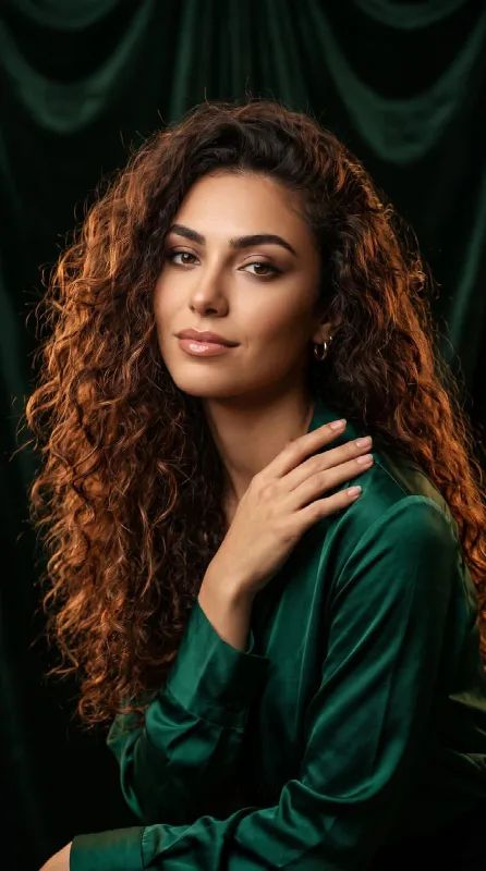Emerald Velvet Curls