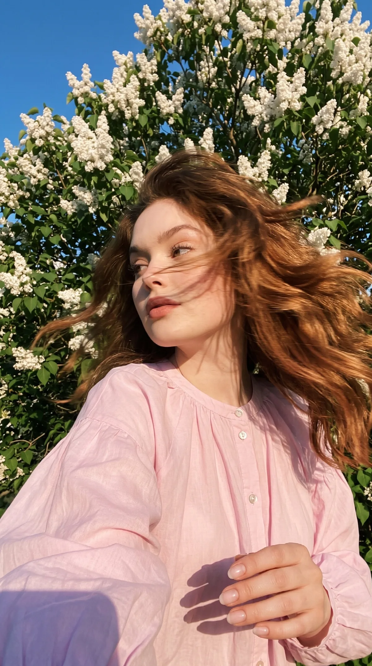 Spring Blossom Candid Selfie