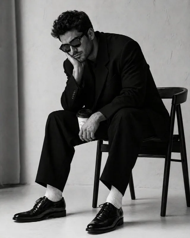 Minimalist Monochrome Fashion Portrait