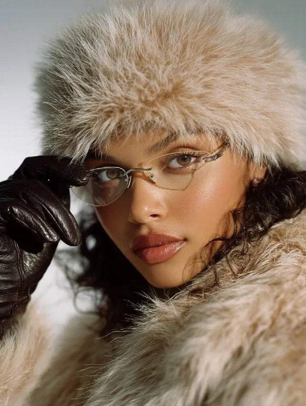 Nineties Fur Hat Portrait