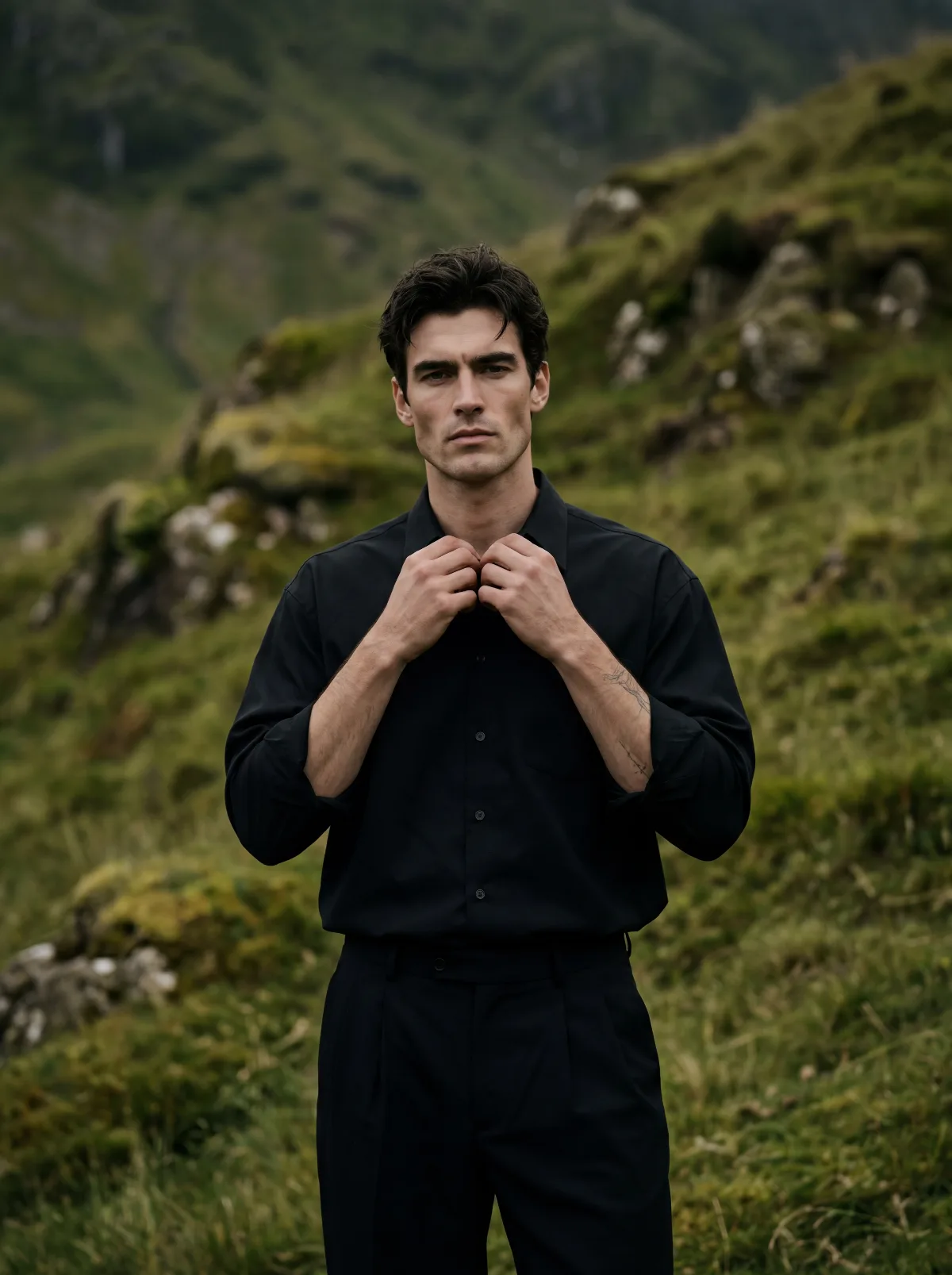 Hillside Black Shirt Editorial