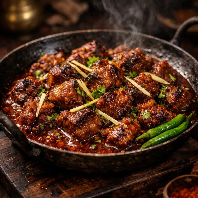 Sizzling Mutton Karahi