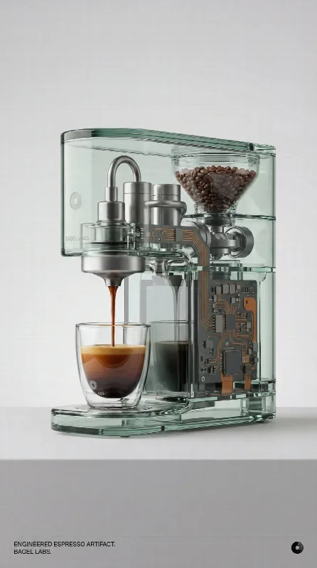 Transparent Espresso Machine