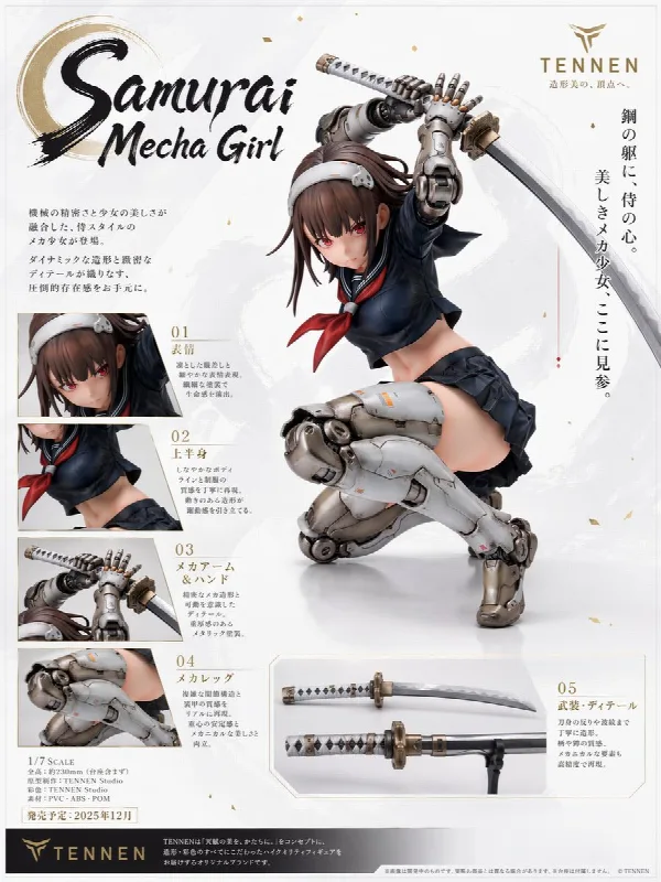 Samurai Mecha Figure Poster
