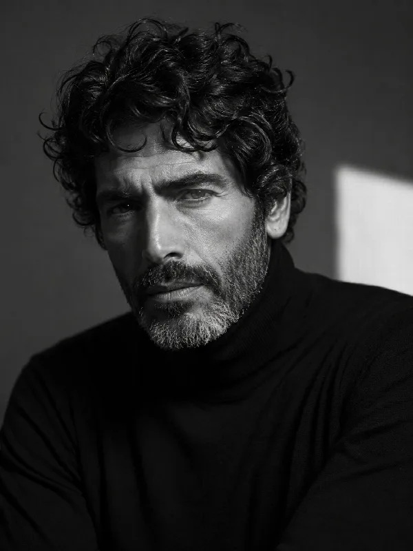 Silver Beard Monochrome