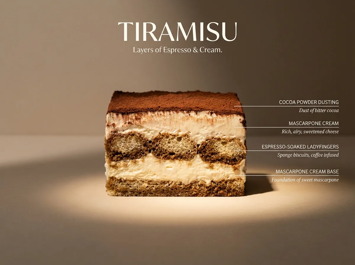 Tiramisu Layers Cross Section