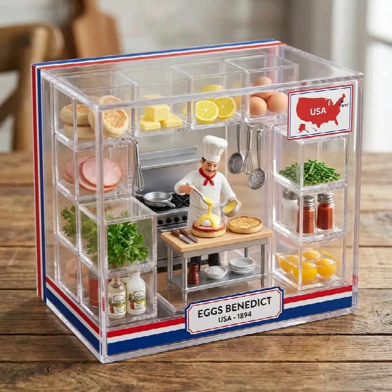 Chef Figurine Acrylic Box