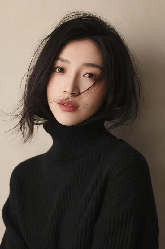 Black Turtleneck Studio Portrait
