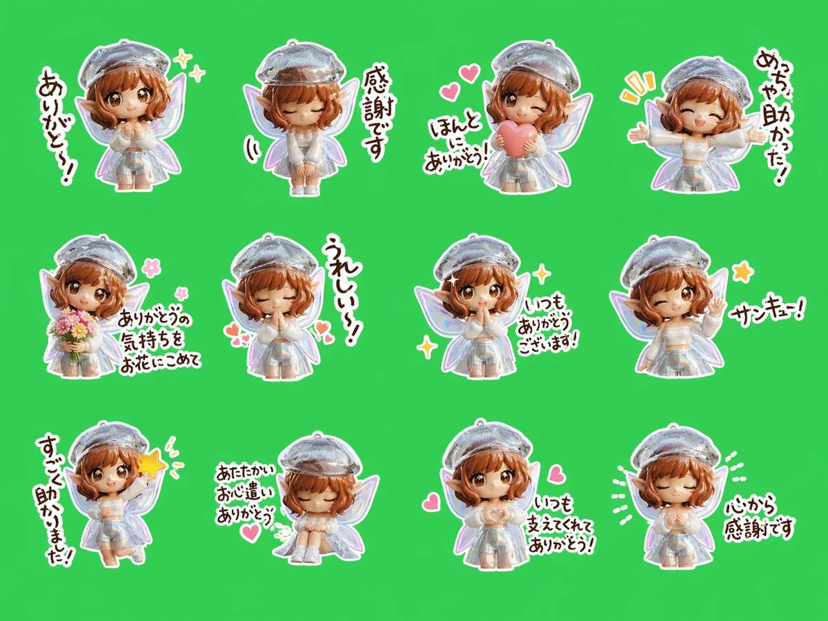 Fairy Thank You Stickers