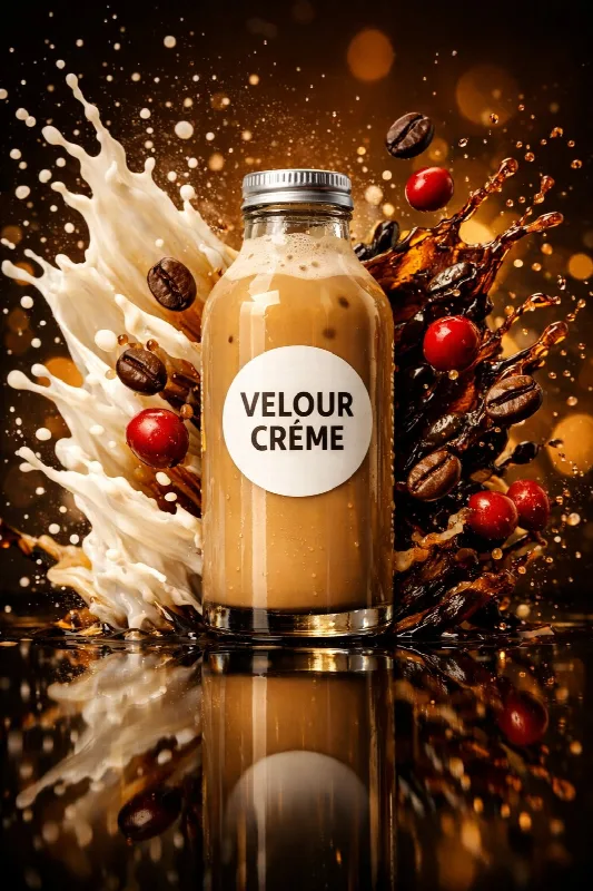 Iced Latte Bottle Burst