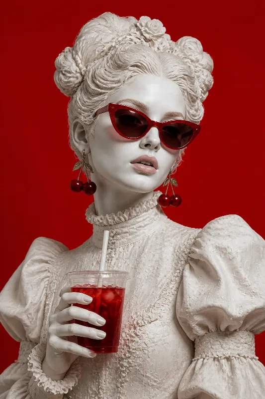 Marble Fashion in Red