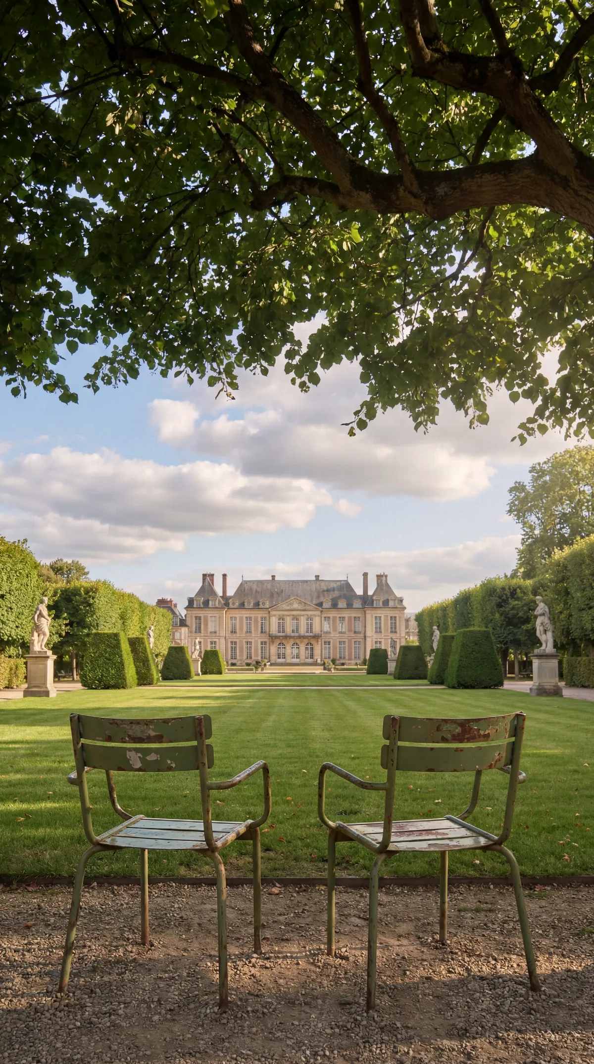 Two Chairs in the Palace Garden