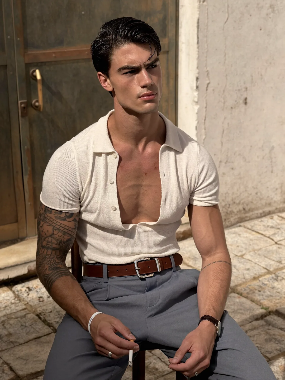 Ivory Knit in the Sun