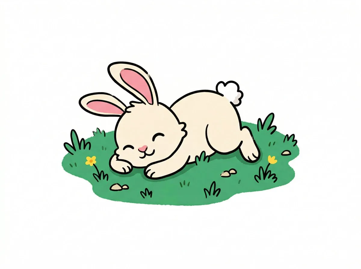 Sleepy Chibi Bunny