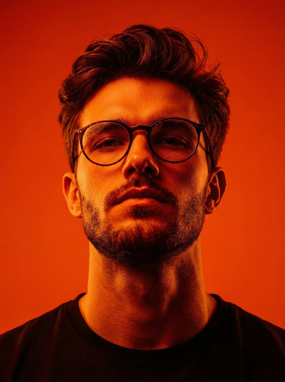 Orange-Red Low Angle