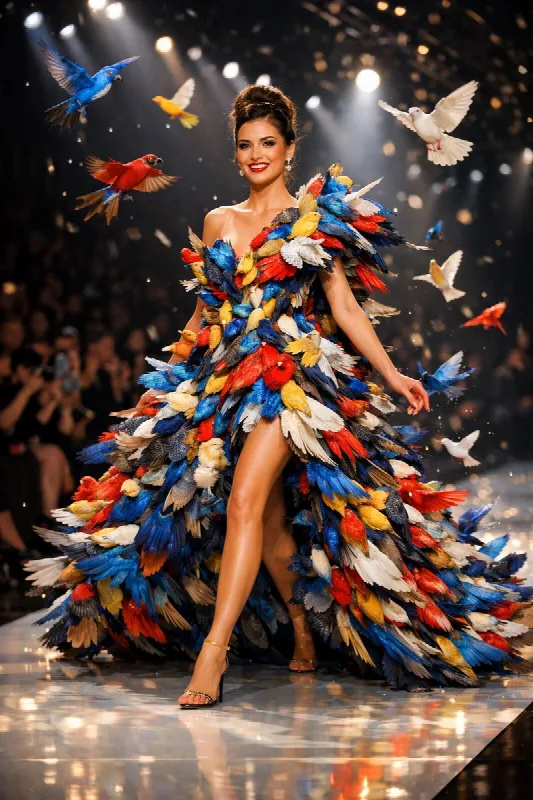 Runway Gown of Birds