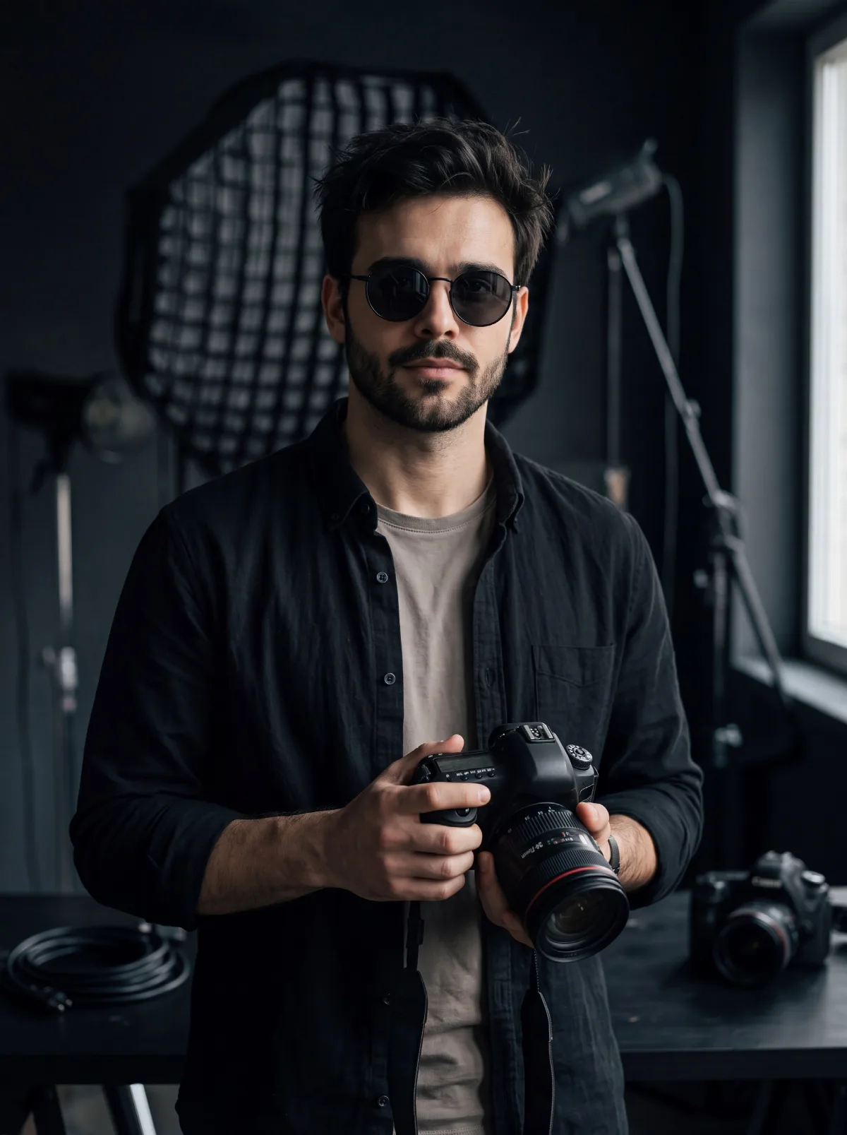 Photographer in Studio