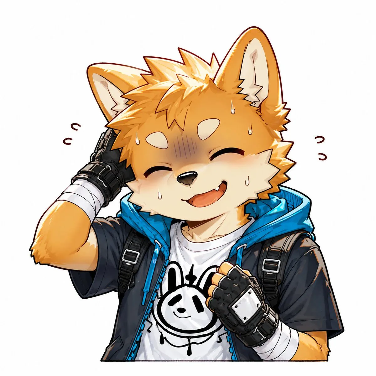 Fox Boy Sticker