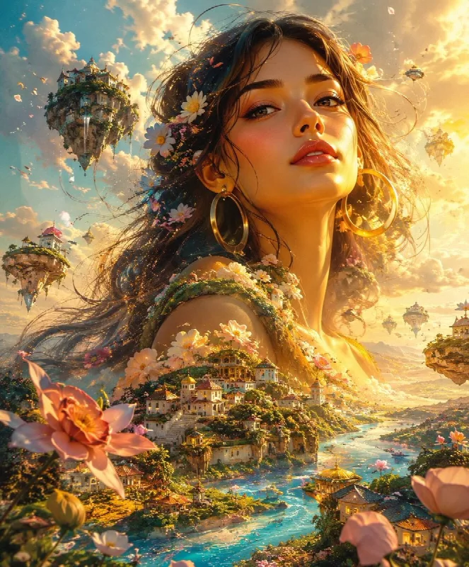 A World Beneath Her Hair