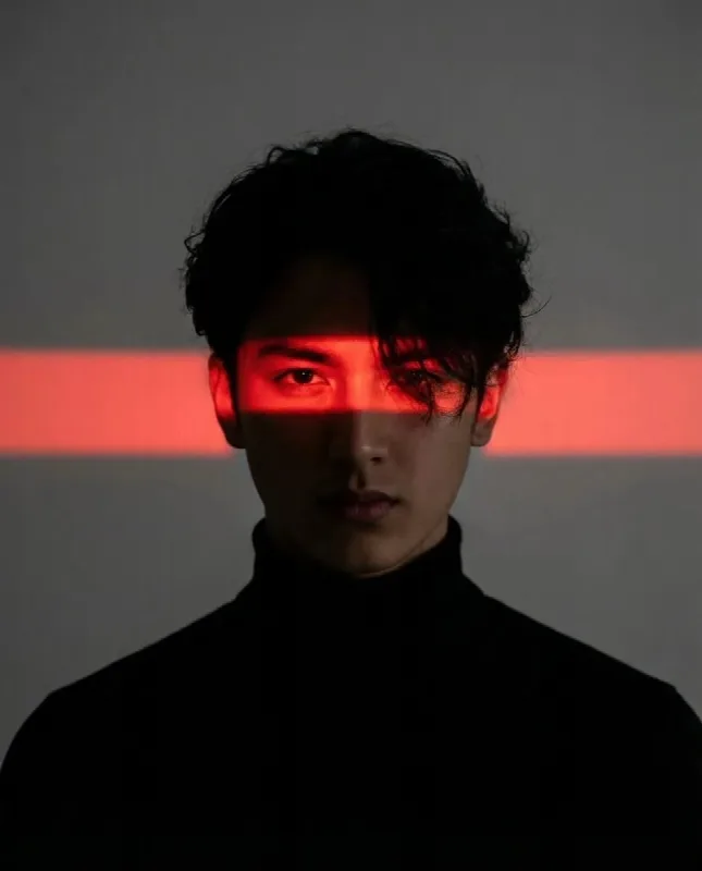 Red Neon Eye Strip