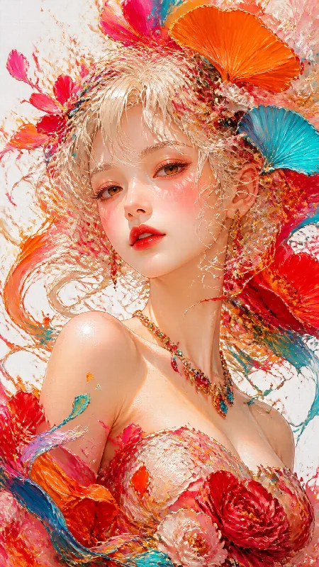 Petals in Painted Motion