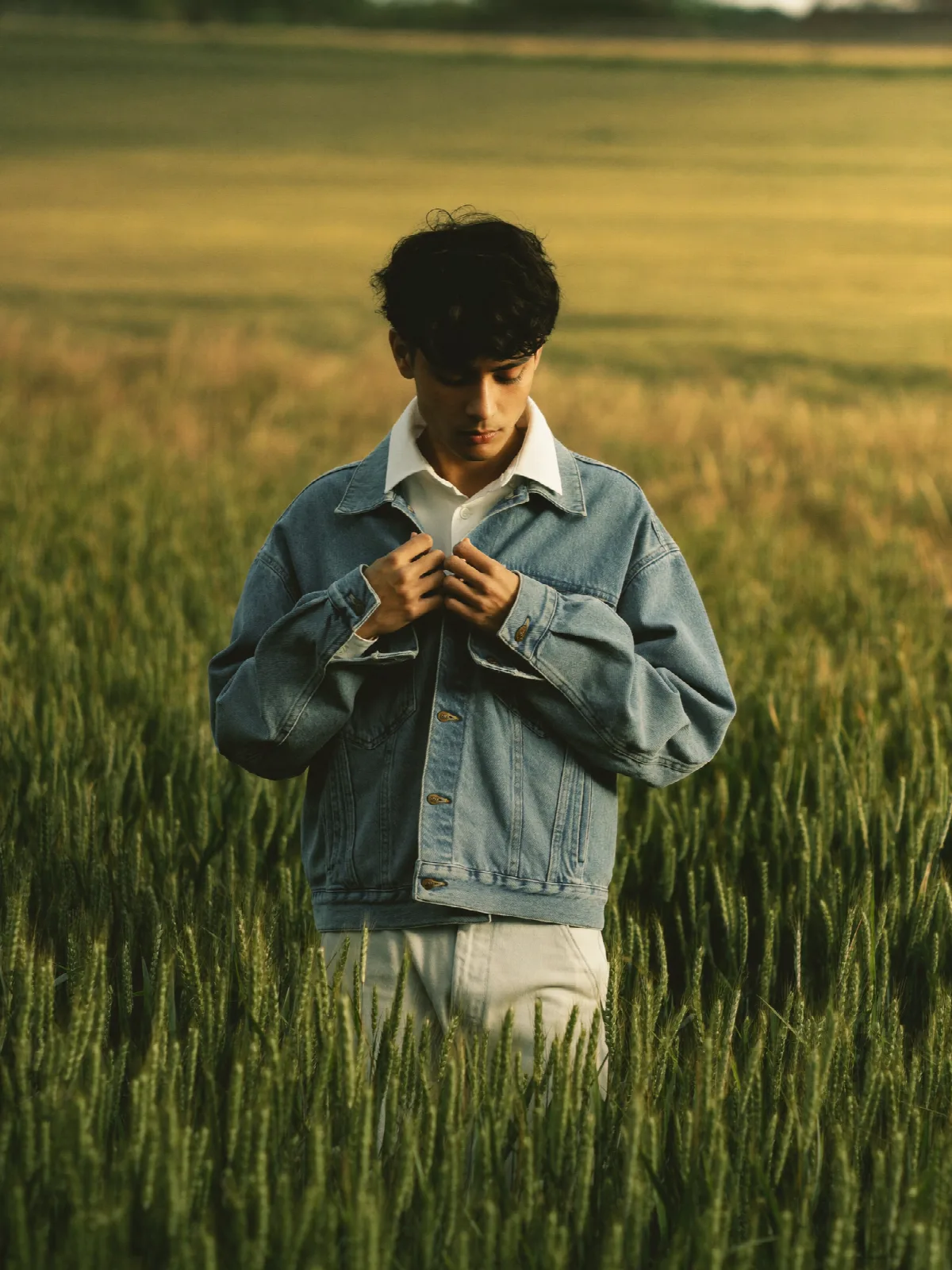 Denim in the Wheat Field