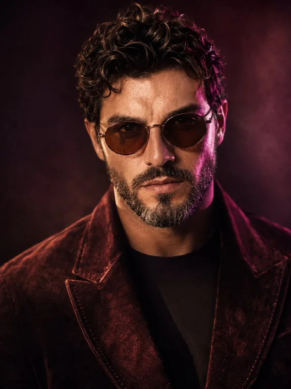 Velvet Blazer Studio Portrait