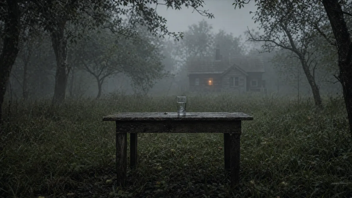 Misty Orchard Morning