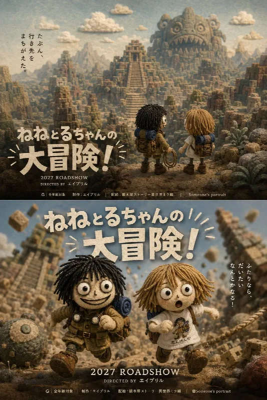 Claymation Movie Poster Pair