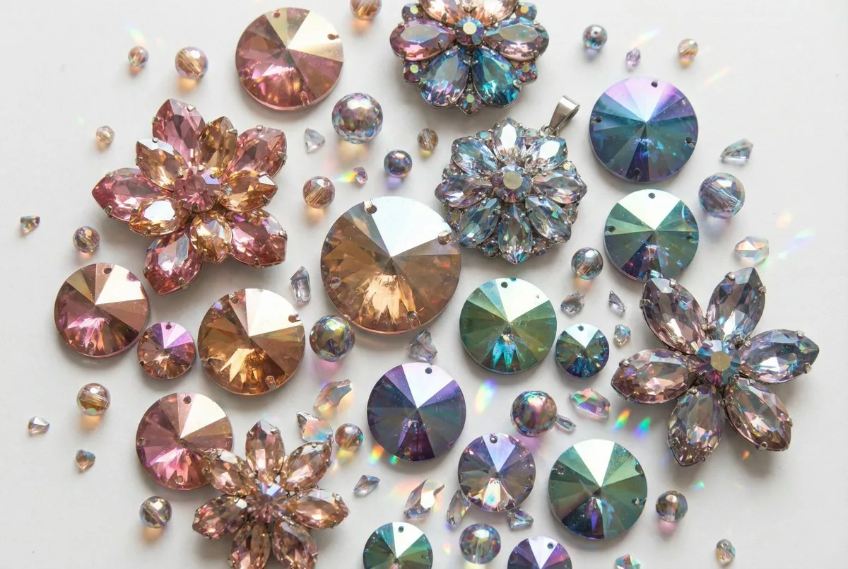 Iridescent Faceted Jewels