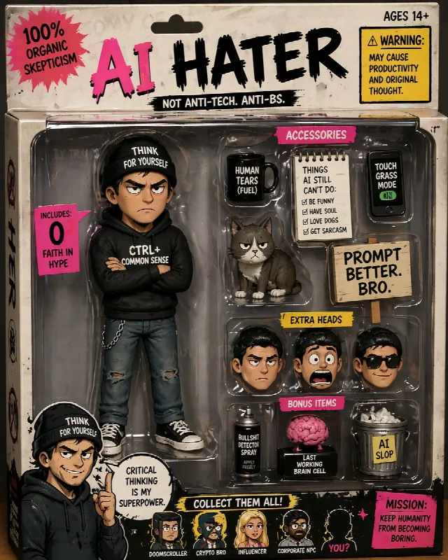 Satirical Action Figure Blister