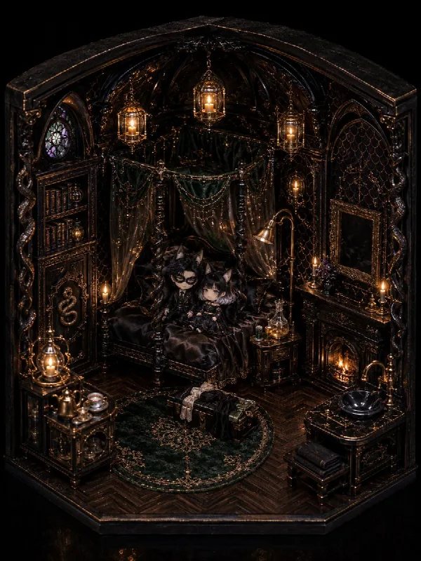Gothic Dollhouse Pet Room