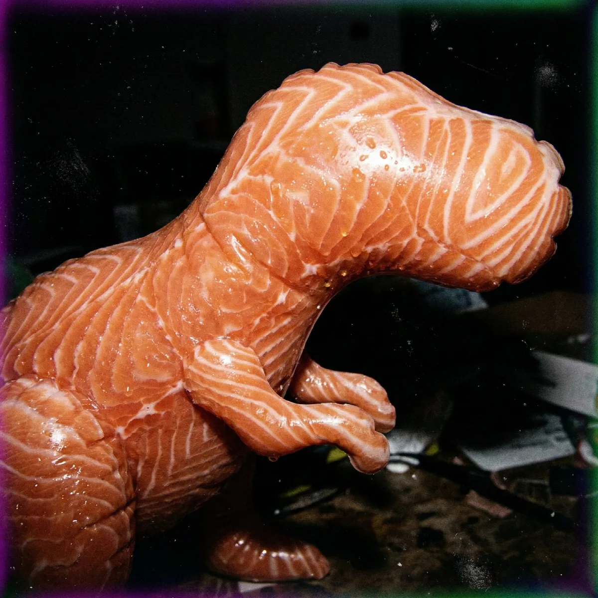 Salmon T-Rex Toy