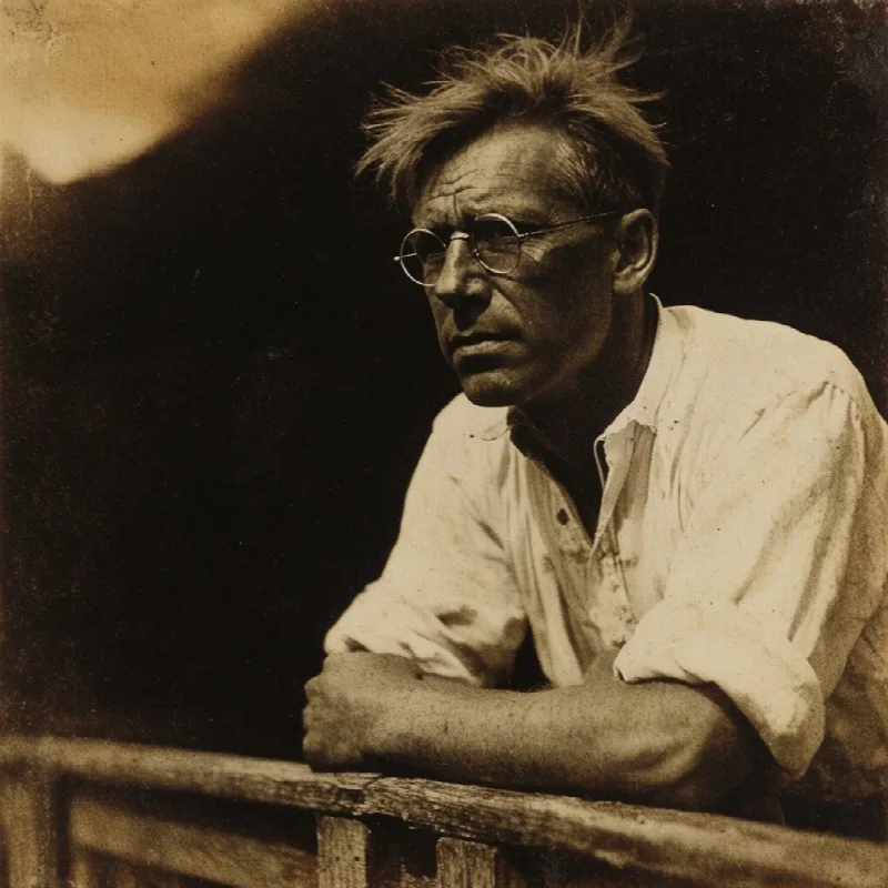 Sepia Vintage Intellectual Portrait