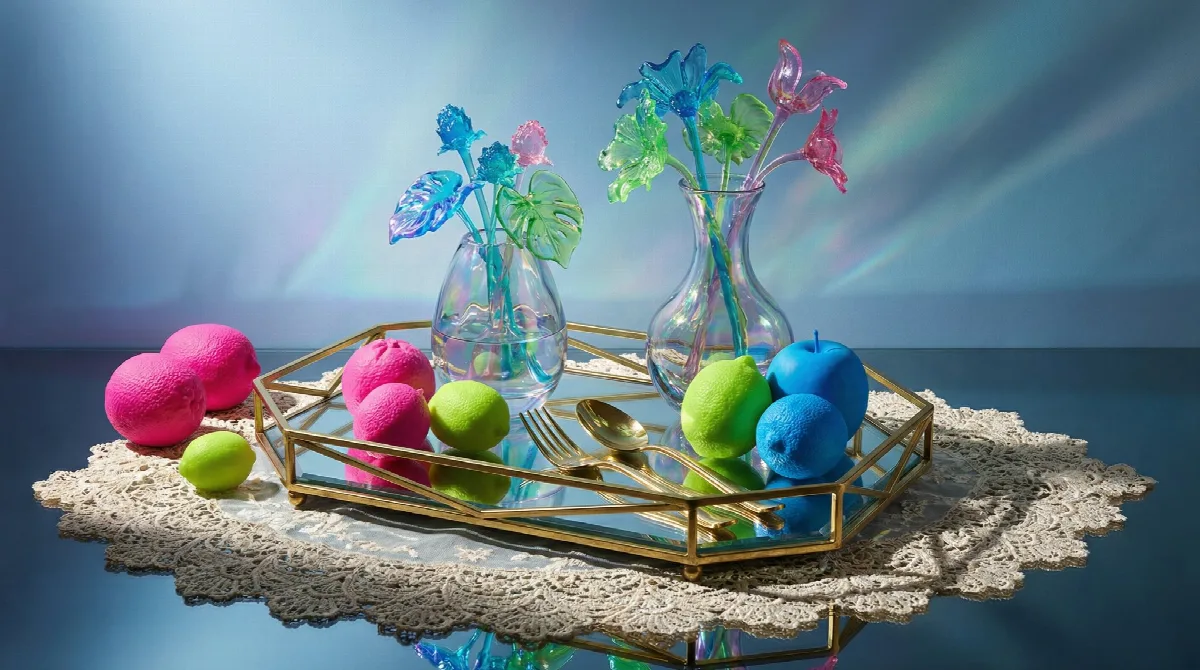Maximalist Tabletop Arrangement