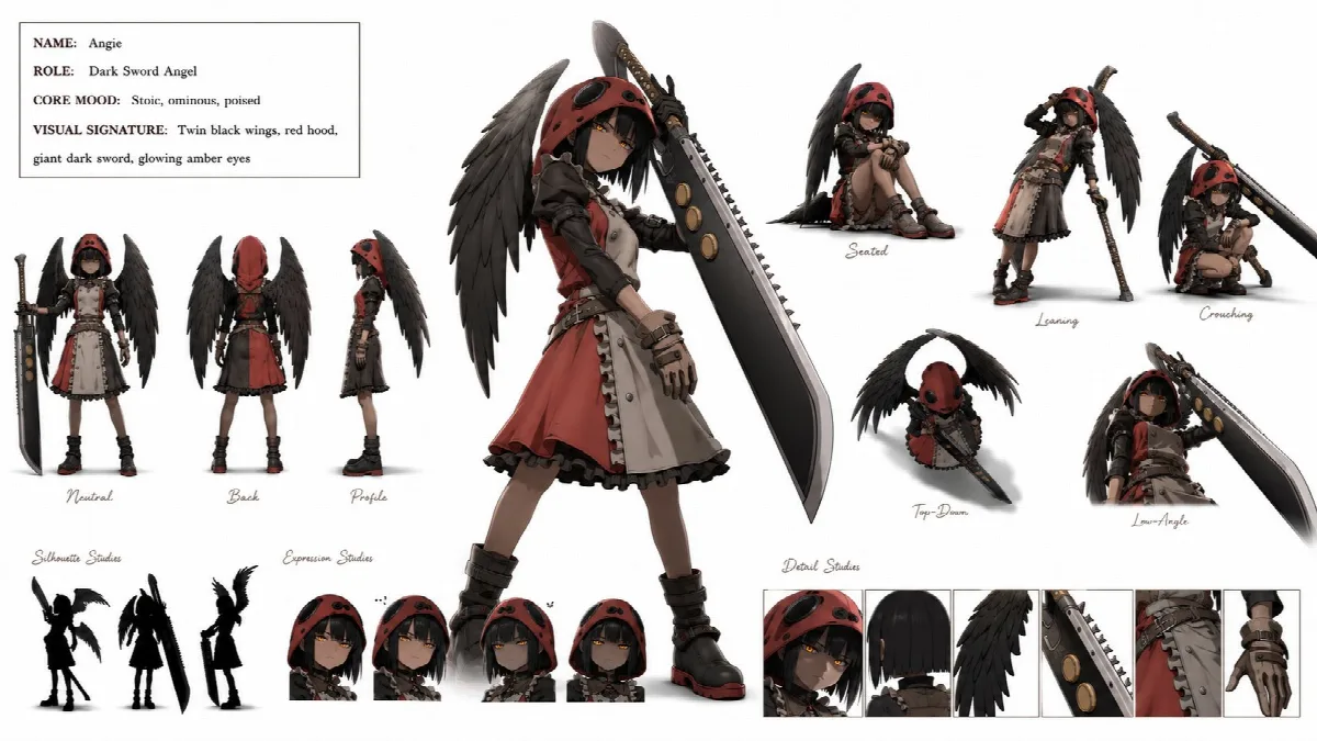 Dark Sword Angel Sheet